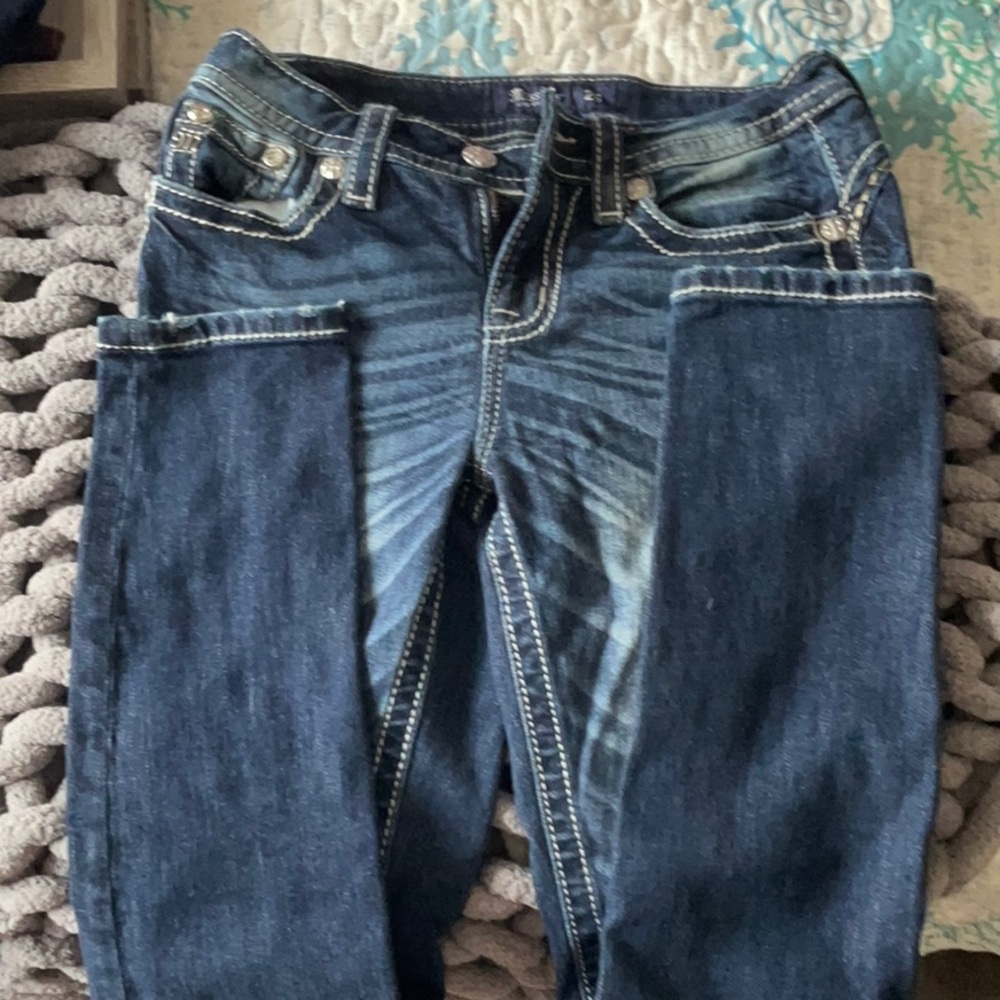 Miss Me Dark Blue Skinny Jeans